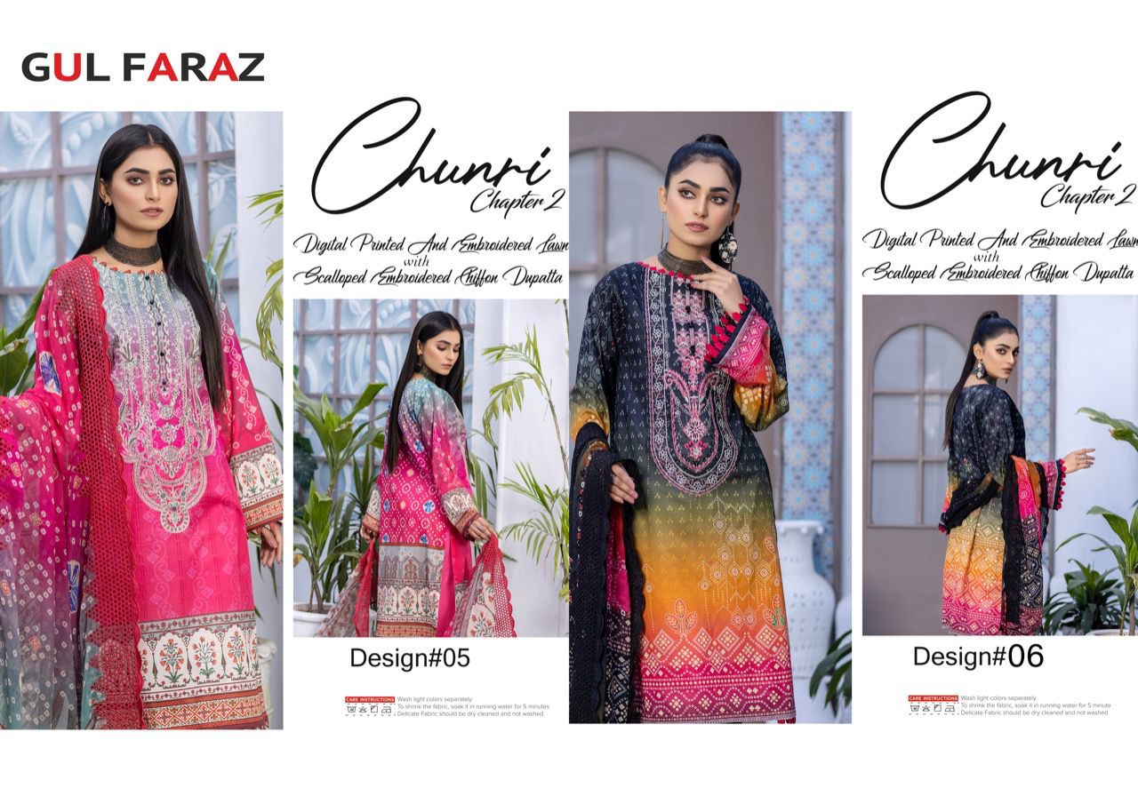 Chunari Chapter 2 Pure Jam Printed Wholesale Pakistani Dress Material